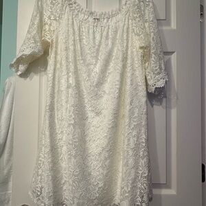 Elegant ivory Lace Dress